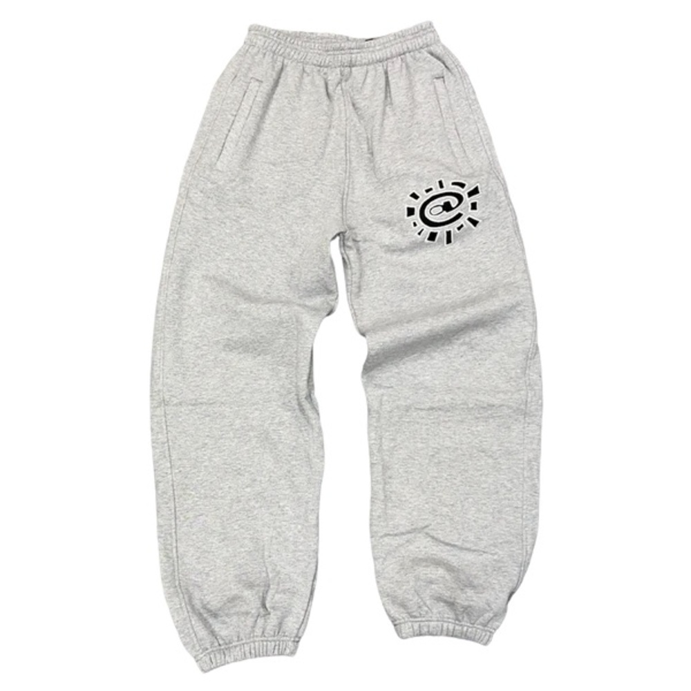 Gray Women's Track Joggers with Logo